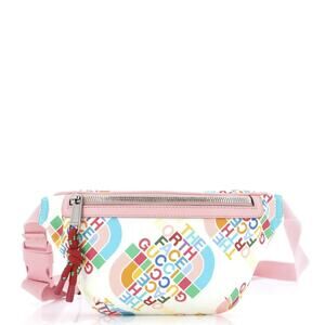 GUCCI x The North Face Ivory Logo Nylon Leather Bum Belt Sling Pouch Bag